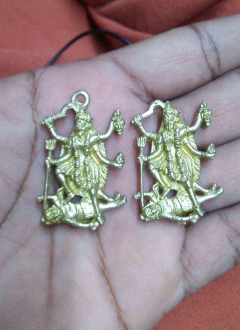 Kaali amman copper pendant
